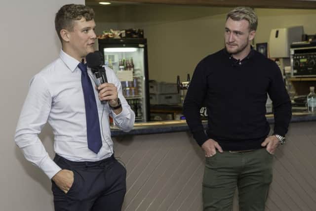 Question and answer time for Darcy Graham and Stuart Hogg.