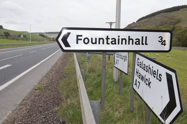 The A7 at Fountainhall.