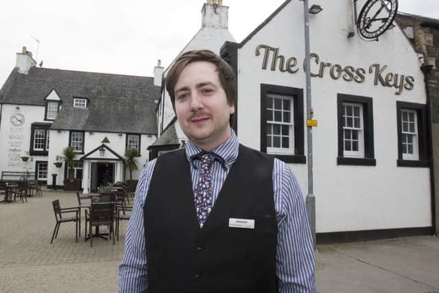 Alex McTrusty, manager at the Cross Keys in Peebles.