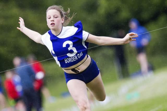 Eve Rathie from Leithenburn won her heat in the 90m Handicap (picture: Bill McBurnie)