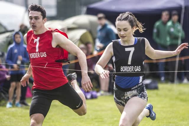 Natasha Turnbull wins the 200m Open (picture: Bill McBurnie)