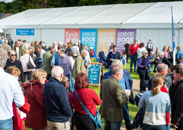 Friday at the Baillie Gifford Borders Book Festival. 
Credit: Alex Hewitt/Writer Pictures