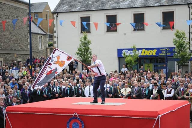 Fleshers Standard Bearer Marc Spence.