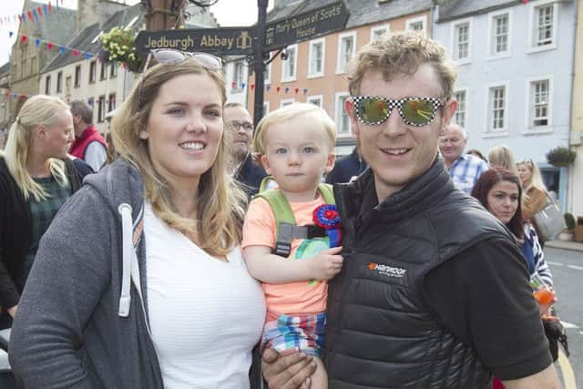 Greg and Emma Blair and their son Ruaridh.