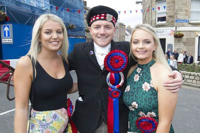 Brodie Irvine with Chloe Wight and his lass Amy Headspath.