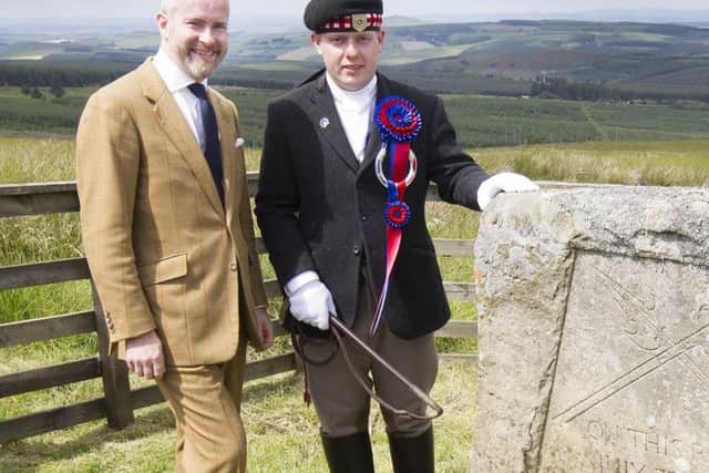 Redeswire speaker Lord Purvis of Tweed with Jethart Callant Euan Munro.