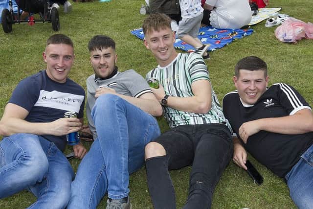 Keiran Murphy, Gavin Lauder, Fraser Hunter and Ross Kerr on Friday afternoon.