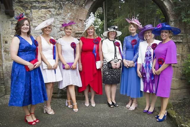 The principals' lasses and mums at Ferniehirst Castle.