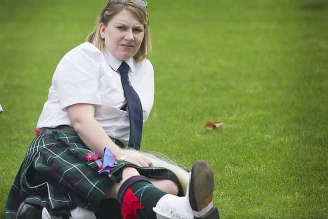 Reporter Kathryn Wylie takes a break from pipe band duties to hear the Reprisal at Ferniehirst.