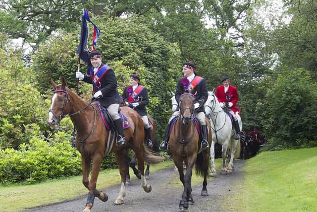 The Cavalcade arrive at Lintalee