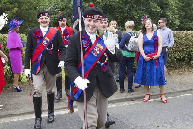 Callant Euan Munro arrives at the Capon Tree.
