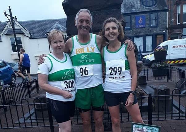 On the Moffat 15K run were Anne Purves, Billy McCulloch and Eileen Nicol.