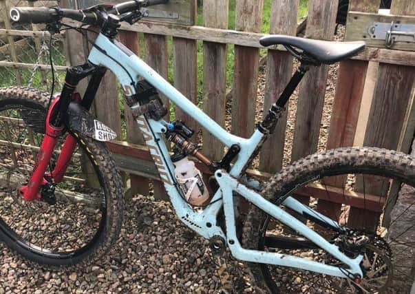 The Santa Cruz Hightower mountain bike stolen from Weirhill Place, Melrose, overnight on July 28.