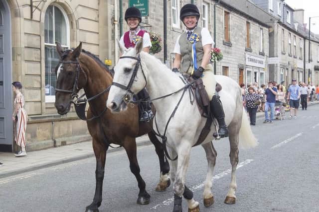 Hawick Corner's Lass Victoria Cambell and acting mother Tracy Crawford.