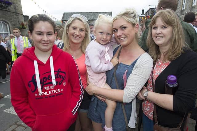 Sophie and Susan Herriot, Maise, Leeanne and Pamela Macdonald.