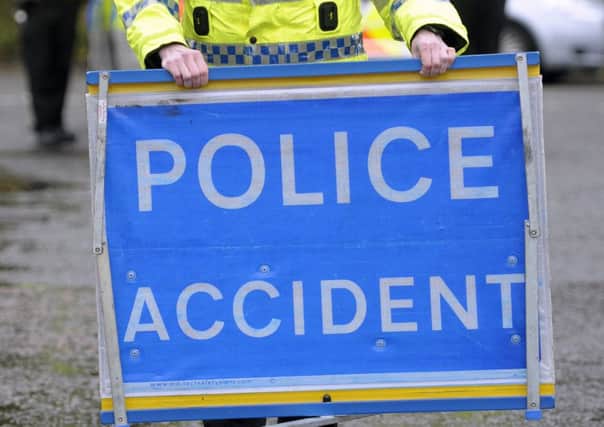 A crash on the B712 this morning has left debris on the road