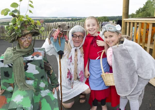 Alec, Arran and Keira Clelland with Tamara Jeffrey.
