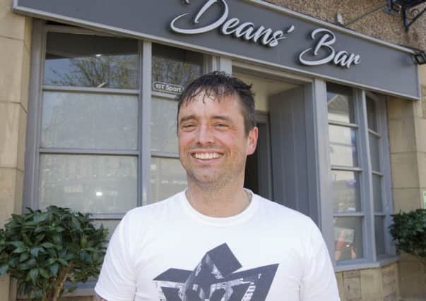 Mark Deans at Deans' Bar in Hawick.