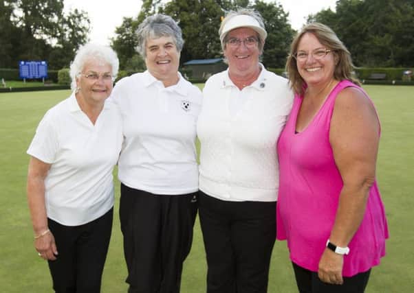 Isabelle Downey and Anne Black, from Melrose, were defeated in the final by Buccleuch's, Mary Martin and Michelle Lyle (picture byb Bill McBurnie).