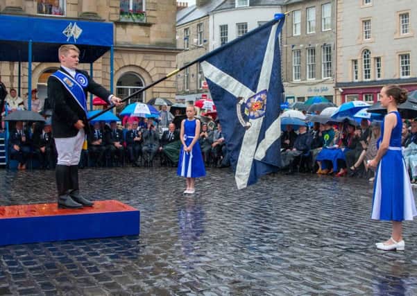Kelso Connections...the four corners ceremony in Kelso which inspired Colin Henderson to launch the project ten years ago. (Pic: Gavin Horsburgh).