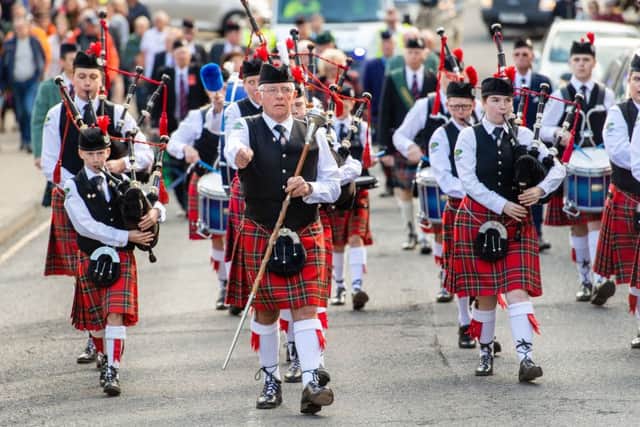 Peebles Highland Games 2019, Haylodge ParkPeebles Ex-servicemen Pipe band