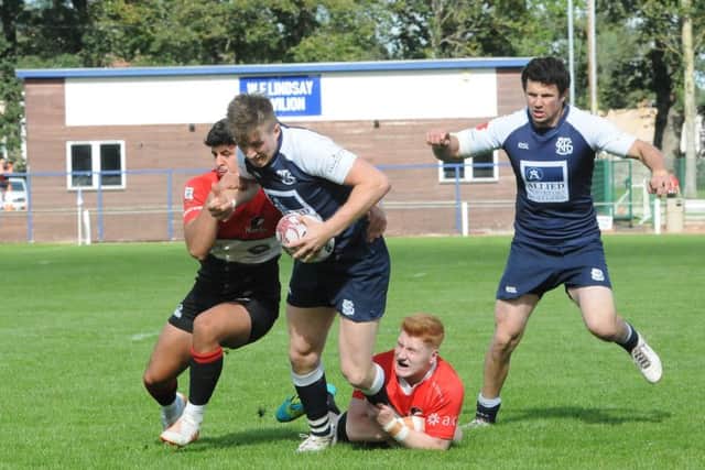 Josh Welsh breaks for Selkirk (picture by Grant Kinghorn)