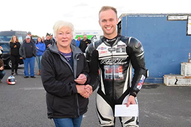 Paul McClung with Margaret Hislop, Steve's mother.