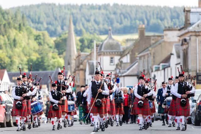 Peebles Highland Games 2019, Haylodge ParkPeebles Ex-servicemen Pipe band