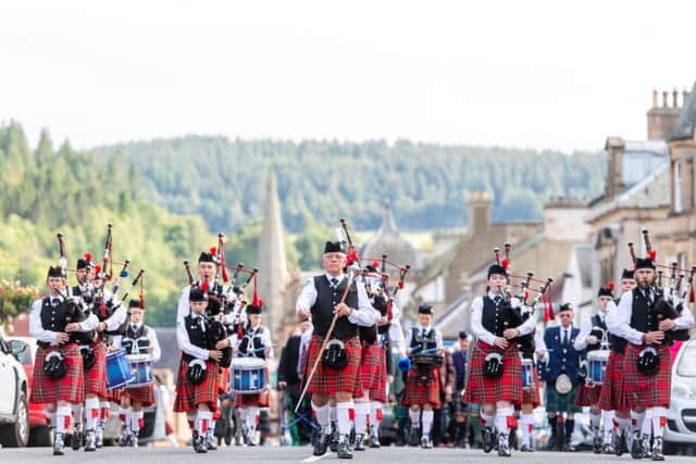 Peebles Highland Games 2019, Haylodge ParkPeebles Ex-servicemen Pipe band