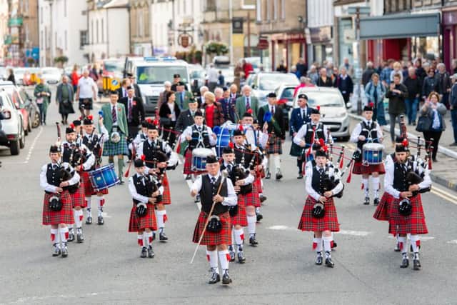 Peebles Highland Games 2019, Haylodge ParkPeebles Ex-servicemen Pipe band