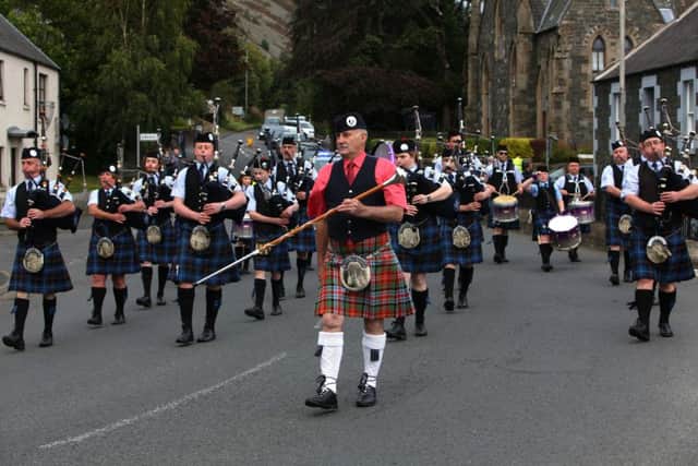 Innerleithen Pipe Band Championships.