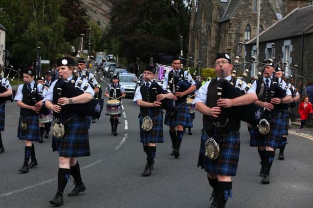 Innerleithen Pipe Band Championships.