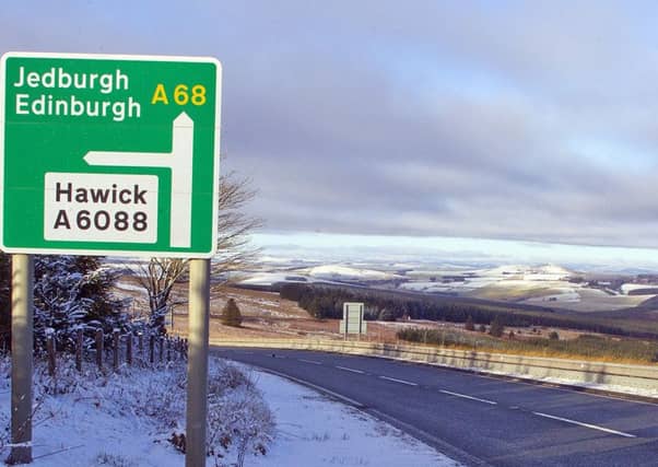 The A68 at Carter Bar.