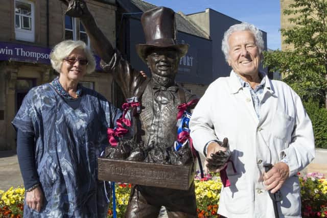 Sculptor Anglea Hunter and folk singer Jimmie Macgregor, who made the song famous, were there for the unveiling of the Robert Coltart statue.