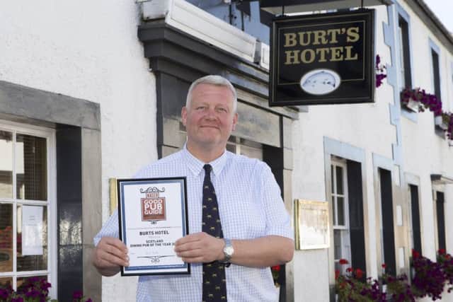 Nick Henderson at Burt's Hotel in Melrose.