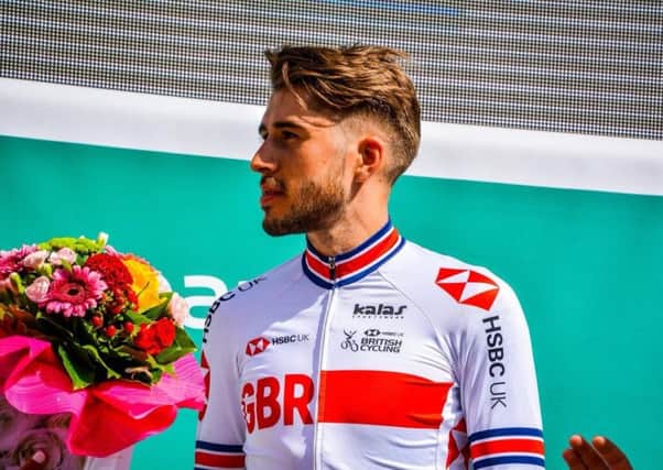 Former Galashiels Academy pupil Stuart Balfour racing in men's under 23 UCI Road World Championships in Yorkshire