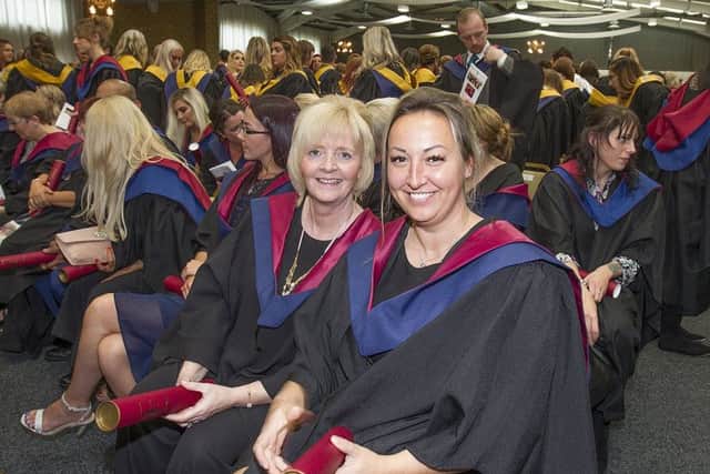 Pauline McGurk and Karolina Madrak graduated SVQ level 3 clinical support