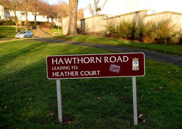 Hawthorn Road in Galashiels.