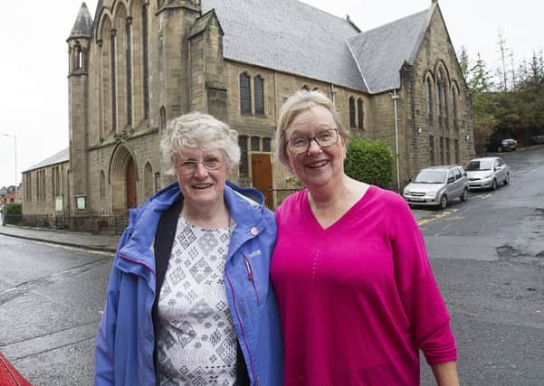Hawick Congregational Church treasurer Marion Underhill and development officer Geraldine Strickland.