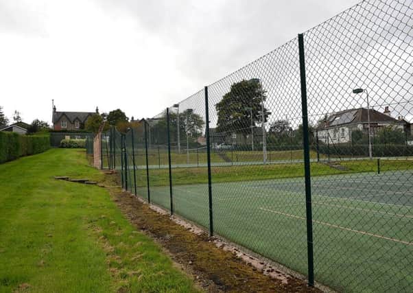 Selkirk's tennis courts off Hillside Terrace.