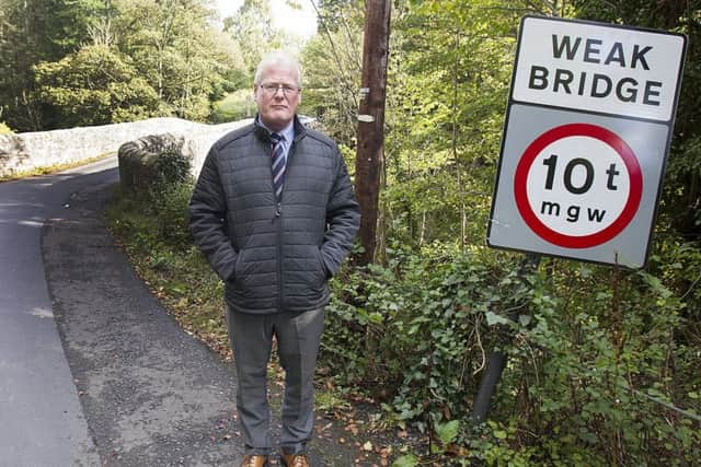 Stuart Marshall at Hornshole Bridge.