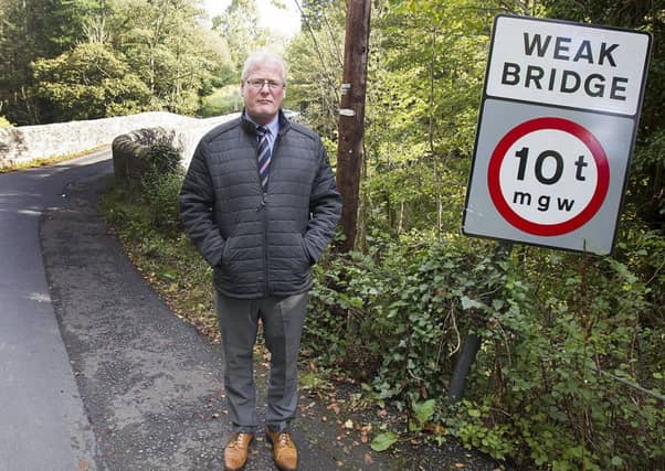 Stuart Marshall at Hornshole Bridge.