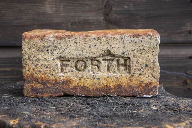 One of the star attractions in Mark Cranston's brick collection. Forth recovered from SS Politician of Whisky Galore fame. See SWNS story SWSCbricks. A man who developed a â¬Üpassionâ¬" for bricks has built up a collection of close to 3,500 bricks - which he keeps in his garden SHED. Mark Cranston, from Jedburgh, Scottish Borders, first started collecting bricks in 2010 after he was looking for a brick as a doorstop for his garden shed and found a white painted brick from a former colliery. The retired police sergeant, 56, has built up an eye-watering collection of bricks from around Scotland, England, Wales and abroad over the past nine years. Mark said: â¬SI was just looking for a brick to keep the garage door open and the first I picked up had a name on it.