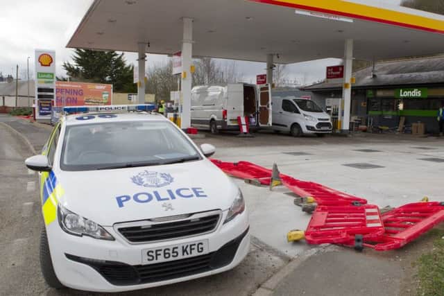 Police investigate a spate of van break-ins in Jedburgh in March.
