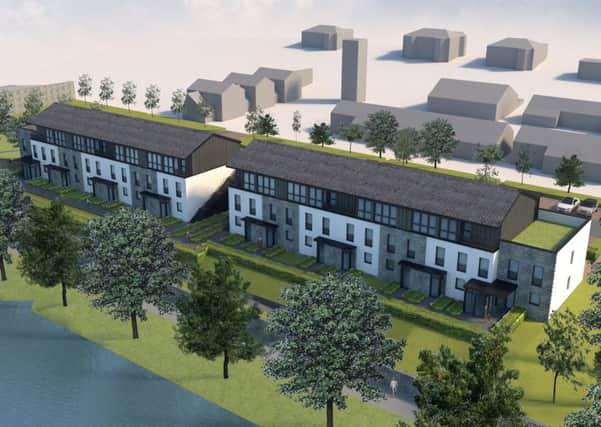 How a housing development being planned at Tweedbridge Court in Peebles would look.