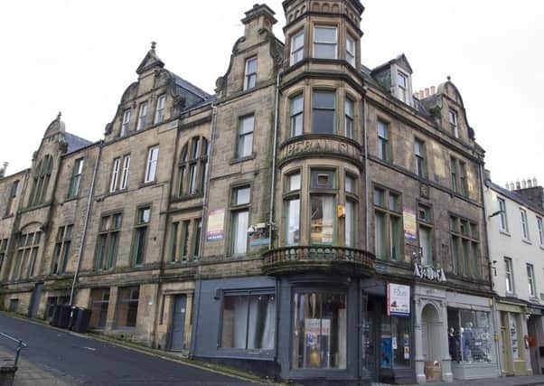 The old Liberal club at 80 High Street in Hawick.