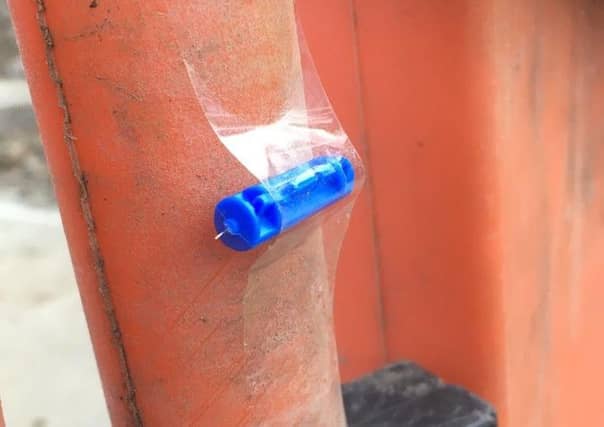Work on the new Langlee pharmacy at Marmion Road ground to a halt last week as syringes were found taped to equipment and inside welfare facilities for the site operators.