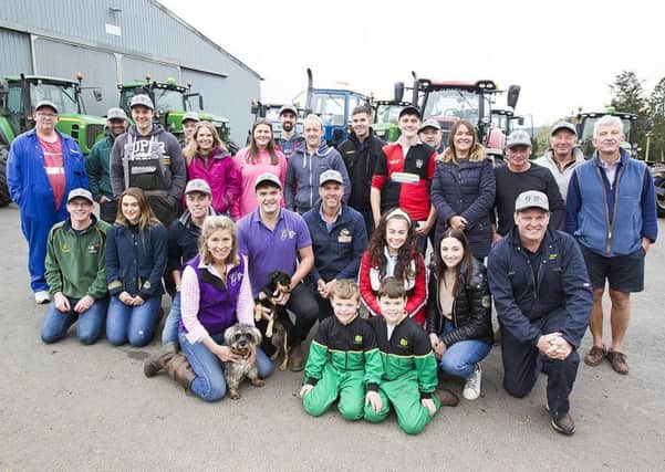 All those involved in Sunday's tractor run/
