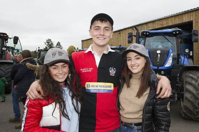 Annie Thomson, Ryan Redpath and Olivia Morrison from Jedburgh