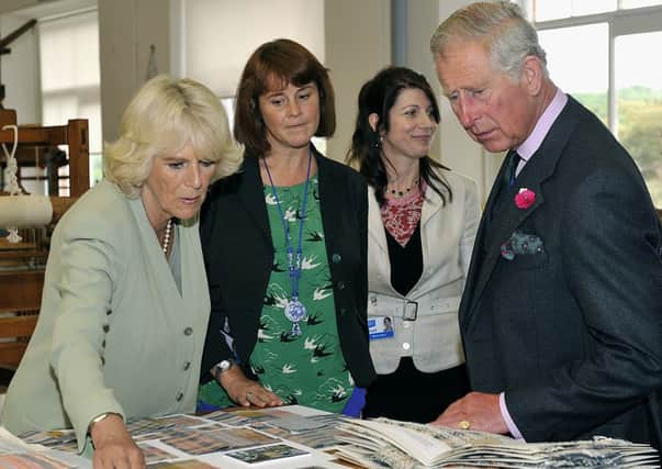 The Duke and Duchess of Rothesay visit Heriot Watt University in Galashiels on their last visit to the Borders in 2013.